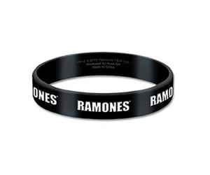 Ramones Polsino Classic Band Logo Hey Ho Nuovo Ufficiale 17Mm Nero Rubber Size Accessory Size