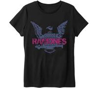 Ramones - Ramones T Shirt Purple Eagle Band Logo Nuovo Ufficiale Uomo Nero Size M