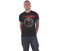 Ramones - Rock Off Ramones T Shirt Vintage Eagle Seal Band Logo Nuovo Ufficiale Uomo Nero Size S