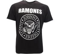RAMONES T-Shirt Maglietta Nera JOHNNY JOEY DEEDEE TOMMY Rock Music