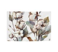 Ramoscelli e fiori di cotone vintage acquerello banner decorazione festa sfondo bandiera festa di compleanno fotografia sfondo decorazione banner e segni decorazione da parete banner forniture per