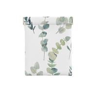 Ramoscello verde naturale bianco stampato, Spremere il portafoglio superiore da donna Borsa portaoggetti Piccola portamonete Portamonete