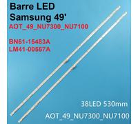 RAMP LED SAMSUNG 49' UE49NU7100K UE49NU7102 UE49NU7300U UE49NU7300 UE49NU7170U