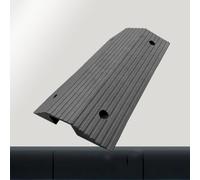 Rampa A Ponte De Porte In Gomma Portatile, Rampe per Soglia Di Rialzo Da 6 cm 8 cm, Rampa per Sedie A Rotelle con Superficie Antiscivolo, Per Marciapiede Vialetti Auto Scooter Carrelli(80*45*10CM)