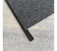 Rampa/angolare per pavimentazione, Striscia di transizione for moquette in PVC autoadesiva nera, lunghezze multiple(5m (16.4ft))