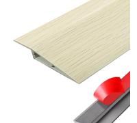 Rampa/angolare per pavimentazione, Striscia di transizione for pavimento in vinile autoadesivo multicolore, dimensioni multiple(Maple Wood Grain,9.84ft)