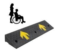 Rampa antiscivolo per sedia a rotelle, portatile, per scooter e passeggini, soluzione di accesso durevole e leggera, 101,6 x 25,4 x 5,1 cm (lunghezza x larghezza x altezza)