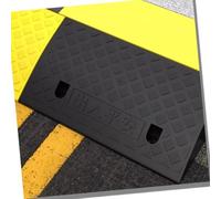 Rampa di accesso in gomma resistente for sedie a rotelle, rampa di accesso antiscivolo for scooter, auto, camion e biciclette(Black,20x10.6x3.9in)