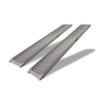 Rampa Di Carico Per Veicoli 200 Cm Fino A 2000 Kg Alluminio 2 Pezzi