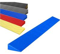 Rampa di soglia antiscivolo, rampe for sedie a rotelle portatili da 4-13 cm, canale salita con tappetino tagliabile for interni, soluzione durevole for gradini e cordoli(Blue,100 * 10 * 3cm)