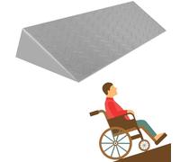 Rampa Di Soglia Portatile Rampa Per Marciapiedi, Per Scalini Altezza 3 A 10 Cm Rampa Per Sedia A Rotelle Antiscivolo Rampa Per Interni Per Spazzatrice Soglie Porte E Bagno ,Grigio,100*21.5*10cm