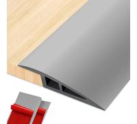 Rampa di transizione per porta in vinile, 91,4 cm, soglia da 1,27 cm ~ 9,7 cm, rampe per soglie per porte, sedia a rotelle, riduttore soglia per casa, porta/pavimento (grigio)
