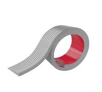 Rampa di transizione per soglia della porta, per sedia a rotelle, lunghezza 1 m, in gomma, riduttore, aiuto per la mobilità autonoma, per uso interno ed esterno (grigio, 1 m)