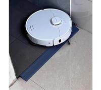 Rampa for robot, rampa di soglia in gomma regolabile for porte a gradini - striscia di transizione antiscivolo for pavimenti, facile da tagliare for adattarsi, salita fluida for robot(150x5x1.2cm)