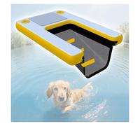 Rampa gonfiabile per cani con scala di sicurezza per un facile accesso alla piscina, design resistente alle forature, per animali di taglia grande fino a 104 kg