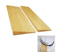 Rampa in legno per sedia a rotelle, portatile, leggera, per soglia della porta, 1-5,1 cm, per casa, scuola, aiuto alla mobilità, accesso all'ospedale, dimensioni: 70 x 13 x 2,5 cm