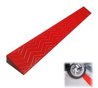 Rampa per Auto Garage per Carrozzina Rampe di Soglia Portatili, Rampe a Cordolo in Plastica per Interni, Robot Spazzante, Scooter Sedie a Rotelle (Color : Red, Size : H-3cm(1.18in))