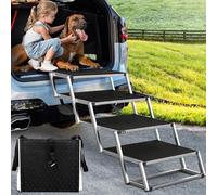 Rampa per cani extra larga per cani di grossa taglia, portatile, pieghevole, con superficie antiscivolo, rampa per cani per auto, supporta fino a 90,7-113,4 kg, gradini per animali domestici, per auto