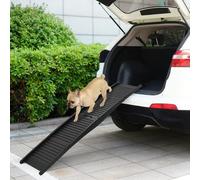 vidaXL Rampa per Cani Pieghevole Nera 153x40x12,5 cm in Plastica