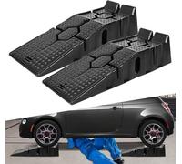 Rampa per cordoli di vialetti Rampa di sollevamento for auto essenziale for auto, set da 2 pezzi, rampa in plastica antiscivolo, strumento for la riparazione dell'auto
