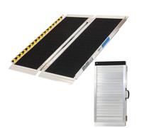 Rampa per Disabili Pieghevole 91 CM 272 KG Alluminio Rivestito Soglia