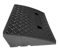 Rampa per marciapiede, portatile, per auto, moto, sedia a rotelle, deambulatore, rimorchio, camion, moto, 50 x 40 x 17 cm, colore nero