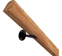 Rampa per scale in legno e metallo, antiscivolo, per scale interne, 50600 cm, montaggio a parete, ideale per corridoi, dimensioni: 100 cm, sicura e durevole