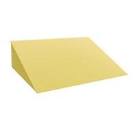 Rampa per Scalino 15 Cm Materiale Plastico Bordi Sporgenti Pedana per Disabili Portatile Altezza Opzionale da 1 A 15 Cm Sedie a Rotelle e Automobili(Yellow,50 * 38 * 15cm)