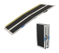 Rampa Per Sedia A Rotelle Pieghevole In Alluminio 183 Cm 272 Kg Antiscivolo