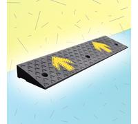 rampa per sedie a rotelle, 2" 5" 7" Rise Wheelchair Ramp, Threshold Ramp For Doorway Sidewalk Garage Warehouse(95x23x9 cm(37"x9"x3.5"))
