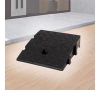 rampa per sedie a rotelle, 4" 5" Rise Small Threshold Ramp, Portable Interlocking Cars Driveway Ramps Shed Ramps(Black,25x27x7 cm)
