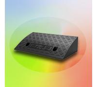 rampa per sedie a rotelle, Heavy Duty Non-Slip Doorway Threshold Ramp Assmble Handicap Ramps, Plastic Stairs Steps Reducer Ramp(Black,50x27x10cm)