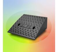 rampa per sedie a rotelle, Heavy Duty Non-Slip Doorway Threshold Ramp Assmble Handicap Ramps, Plastic Stairs Steps Reducer Ramp(Black,50x50x19 cm)