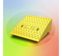 rampa per sedie a rotelle, Heavy Duty Non-Slip Doorway Threshold Ramp Assmble Handicap Ramps, Plastic Stairs Steps Reducer Ramp(Yellow,50x37x16 cm)