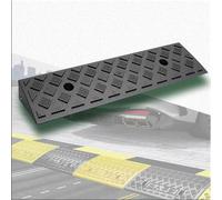rampa per sedie a rotelle, Non-Slip Garage Entry Ramps Shed Ramps For Loading Dock Warehouse(Black,50x22x4 cm)