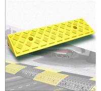 rampa per sedie a rotelle, Non-Slip Garage Entry Ramps Shed Ramps For Loading Dock Warehouse(Yellow,50x22x4 cm)