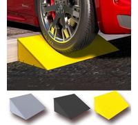 rampa per sedie a rotelle, Non-Slip Plastic Threshold Ramp Shed Ramps For Indoor Outdoor Garage Warehouse(Yellow,50x18x7 cm)