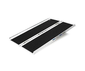 Rampa per sedie a rotelle, pieghevole e portatile, antiscivolo in alluminio 122cm 270kg