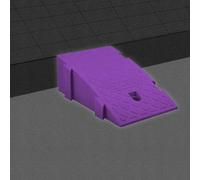 rampa per sedie a rotelle, Portable Curb Ramps, Plastic Threshold Ramp, For Sidewalk Driveway 3" 4" 6" Rise Height(Purple,25x40 x 19 m)