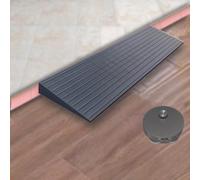 rampa per sedie a rotelle, Portable Wheelchair Ramp 1" 2" Rise Non-Slip Curb Ramps For Doorway Scooter Warehouse Garage(Black,80x22x5 cm/31.5"x8.6"x2")