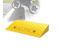 rampa per sedie a rotelle, Portable Wheelchair Ramp Non-Slip Handicap Ramps Shed Ramps For Garage Dock Trailer Sidewalk(Yellow,50x22x5 cm)