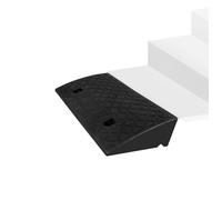 Rampa per sedie a rotelle, rampa con soglia in gomma pesante, rampa con soglia rialzata per sedie a rotelle, scooter per disabili, scale, rampa antiscivolo per cordoli di vialetti(Black,50x27x13cm)