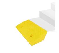 Rampa per sedie a rotelle, rampa con soglia in gomma pesante, rampa con soglia rialzata per sedie a rotelle, scooter per disabili, scale, rampa antiscivolo per cordoli di vialetti(Yellow,50x27x10cm)