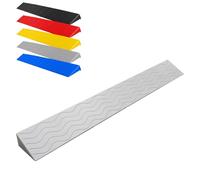 Rampa per Sedie a Rotelle Rampa per Sedie a Rotelle, Altezza 1-10,5 cm Rampa per Soglie di Porte per Gradini di Porte D'ingresso Carrabili Garage,Grigio,100x10x4.5 cm