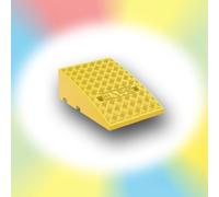 rampa per sedie a rotelle, Rubber Doorway Threshold Ramp, Heavy Duty Driveway Shed Ramps Loading Ramp For Sidewalk Garage(Yellow,40x60x22cm)