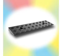 rampa per sedie a rotelle, Rubber Doorway Threshold Ramp, Heavy Duty Driveway Shed Ramps Loading Ramp For Sidewalk Garage(Black,50x22x4 cm)