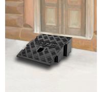 rampa per sedie a rotelle, Rubber Doorway Threshold Ramp, Interlocking Curb Ramps, 3" 7" Rise Small Wheelchair Ramp(Black,25x27x7 cm)
