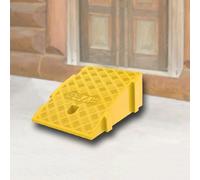 rampa per sedie a rotelle, Rubber Doorway Threshold Ramp, Interlocking Curb Ramps, 3" 7" Rise Small Wheelchair Ramp(Yellow,25x40x16 cm)