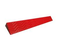 Rampa per soglia, rampa di accesso al marciapiede,Rampa per Soglia Della Porta in Plastica Antiscivolo,per Sedia a Rotelle, Passeggini, Deambulatori,Scooter(Red,100x16x7CM)
