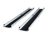 Rampa telescopica per sedia a rotelle, 183 cm, in alluminio, pieghevole, portatile, antiscivolo, portata 270 kg, rampa di carico per sedia a rotelle, scooter e deambulatore